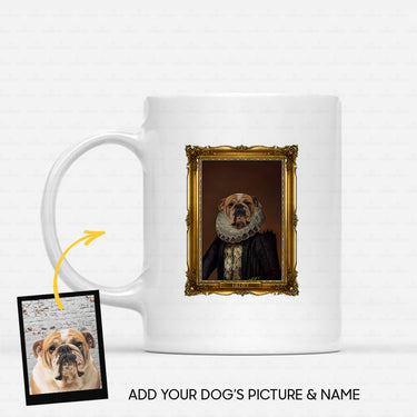 Personalized Dog Gift Idea - Royal Dog's Portrait 7 For Dog Lovers - White Mug